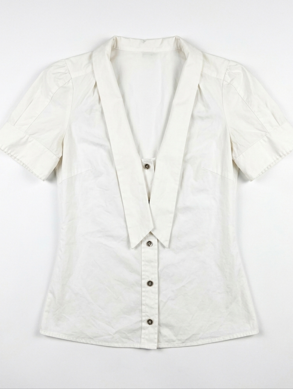 Gucci Women's White Shirt Size 38 Cotton Blend